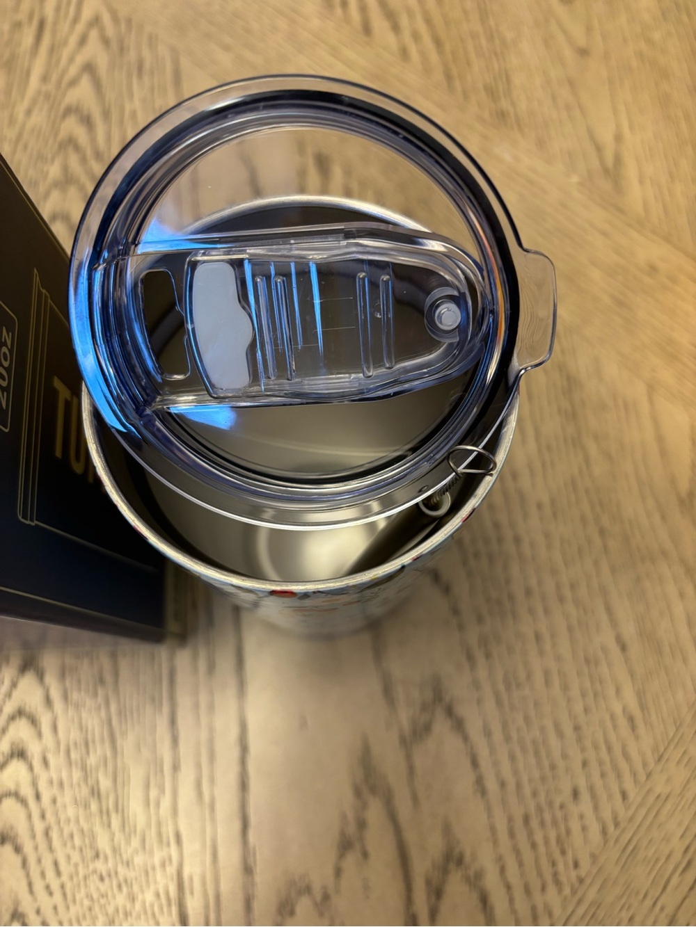 Cherry & Butterfly Stainless Steel Vacuum Insulated Tumbler with Lid & Straw-NIB - Picture 2 of 2
